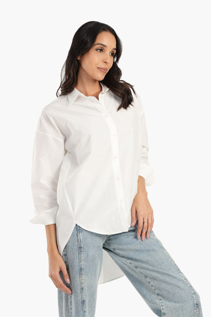 White High Low Shirt