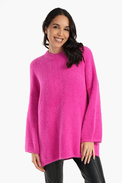 Wool Vibrant Color Pullover