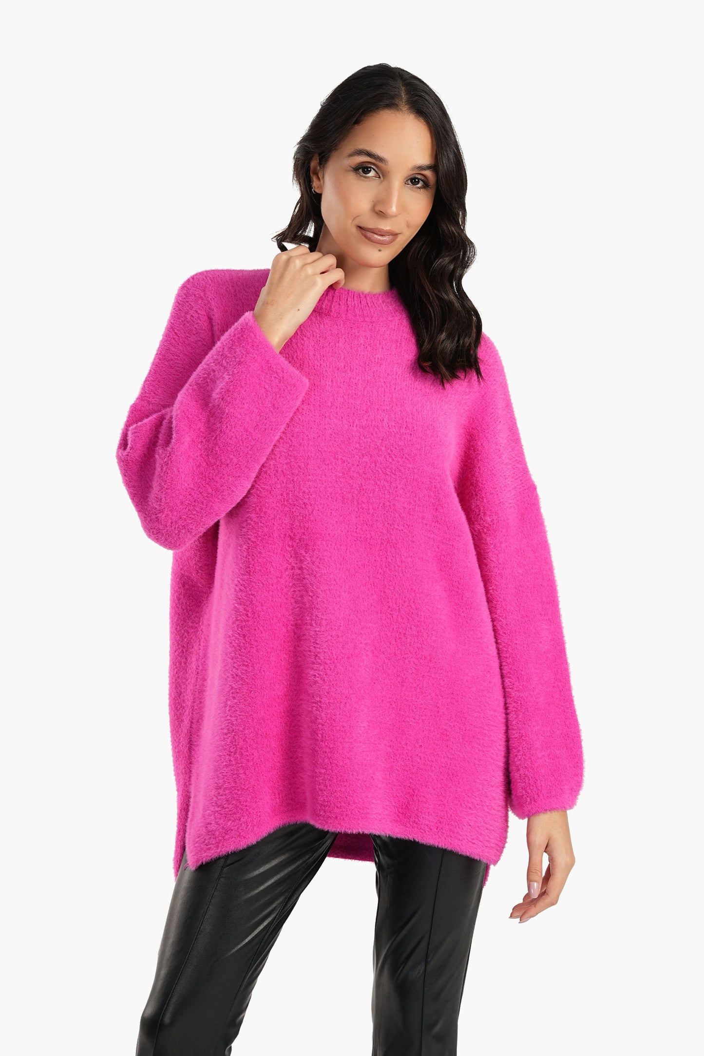 Wool Vibrant Color Pullover