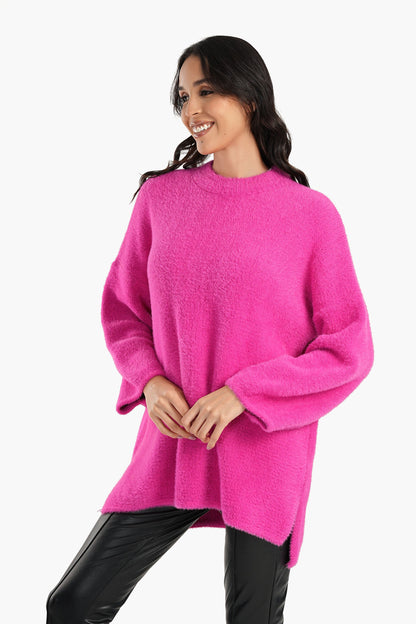 Wool Vibrant Color Pullover