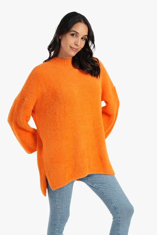 Wool Vibrant Color Pullover