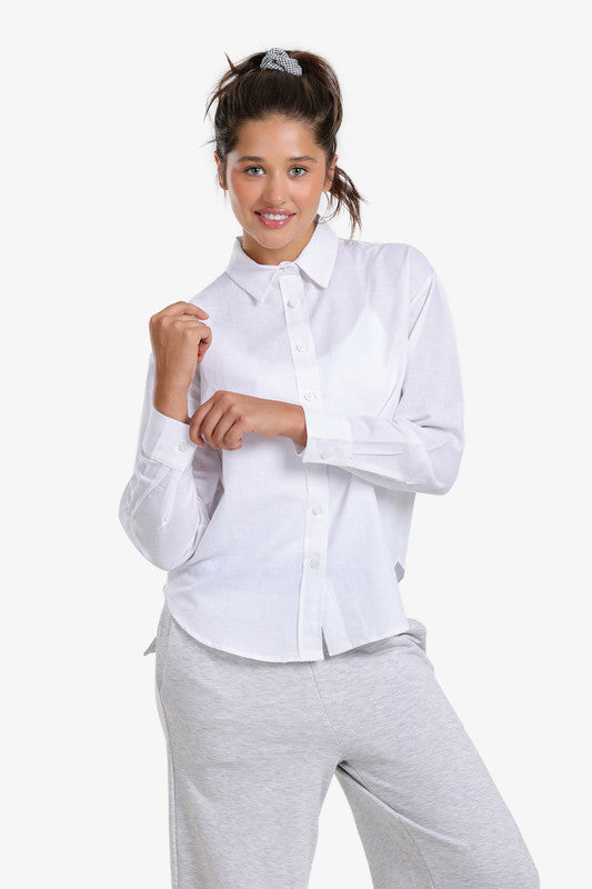 Solid Classic Button Shirt – Off White