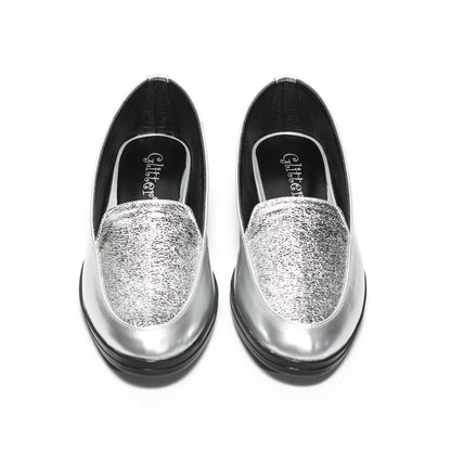 Glitter Women Ballerina - Silver