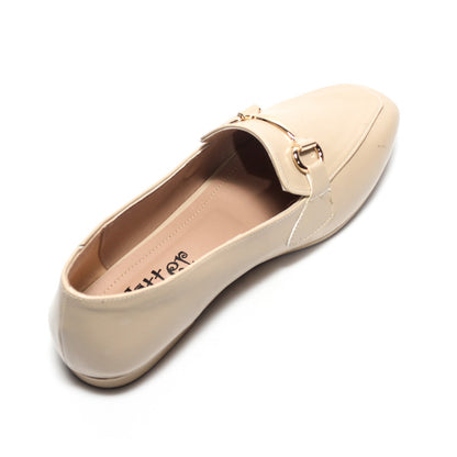 Glitter Women Ballerina - Beige