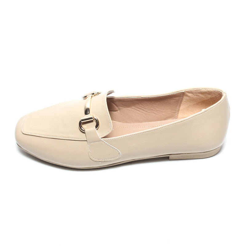 Glitter Women Ballerina - Beige