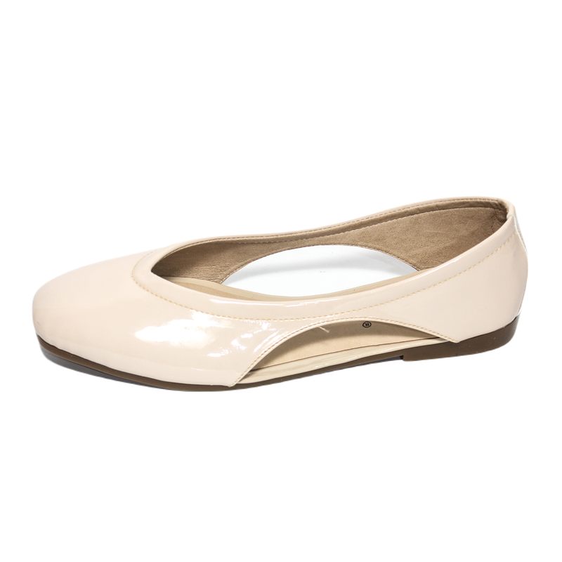 Glitter Women Ballerina - Beige