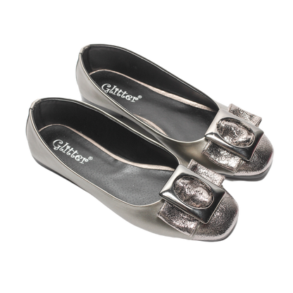 Glitter Women Ballerina - Grey