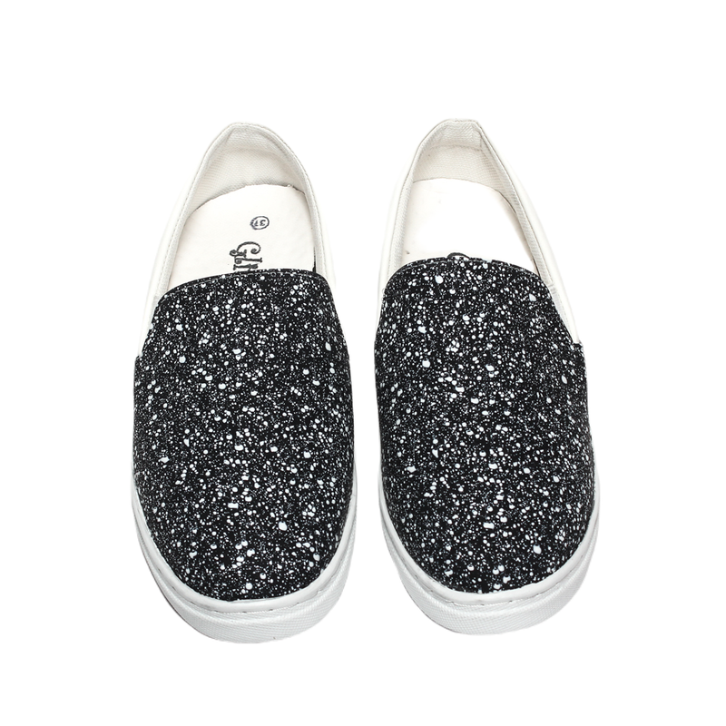 Glitter Women Sneakers - Black