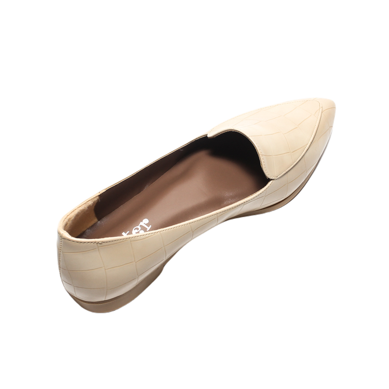 Glitter Women Ballerina - Beige