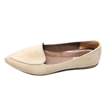 Glitter Women Ballerina - Beige