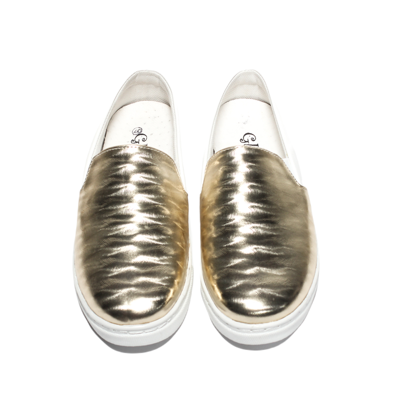 Glitter Women Sneakers - GOLD