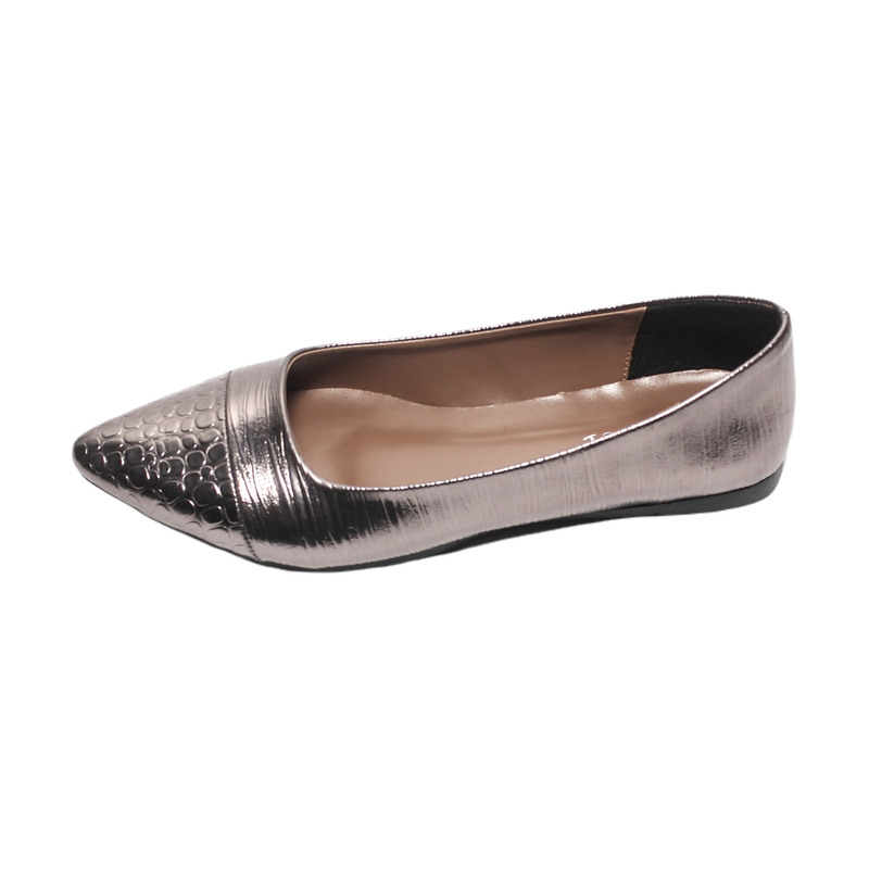 Glitter Women Ballerina - grey