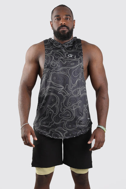 Black Curves Sleeveless T-Shirt