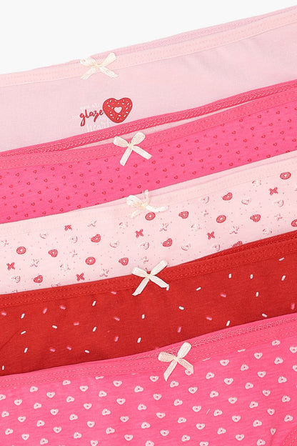 Pack of 5 Colored Bikini Panties