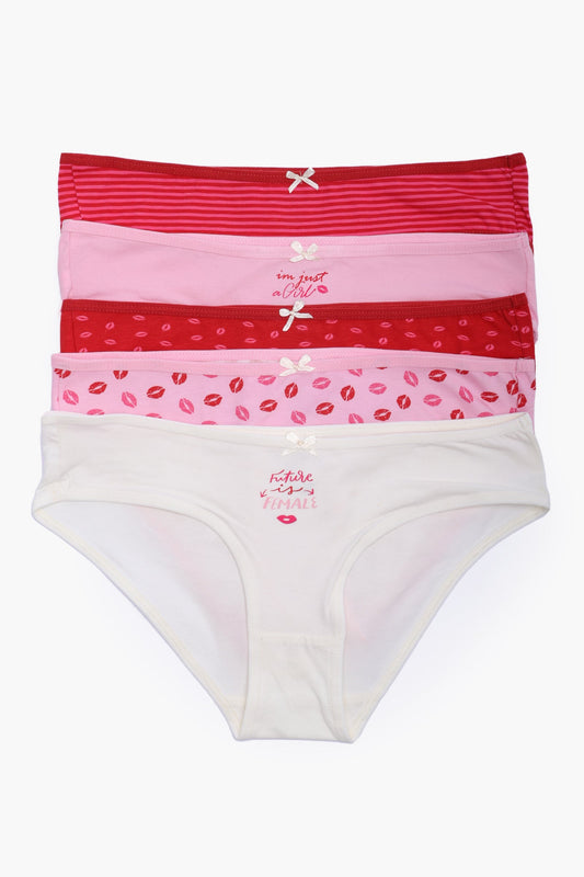 Pack of 5 Colored Bikini Panties