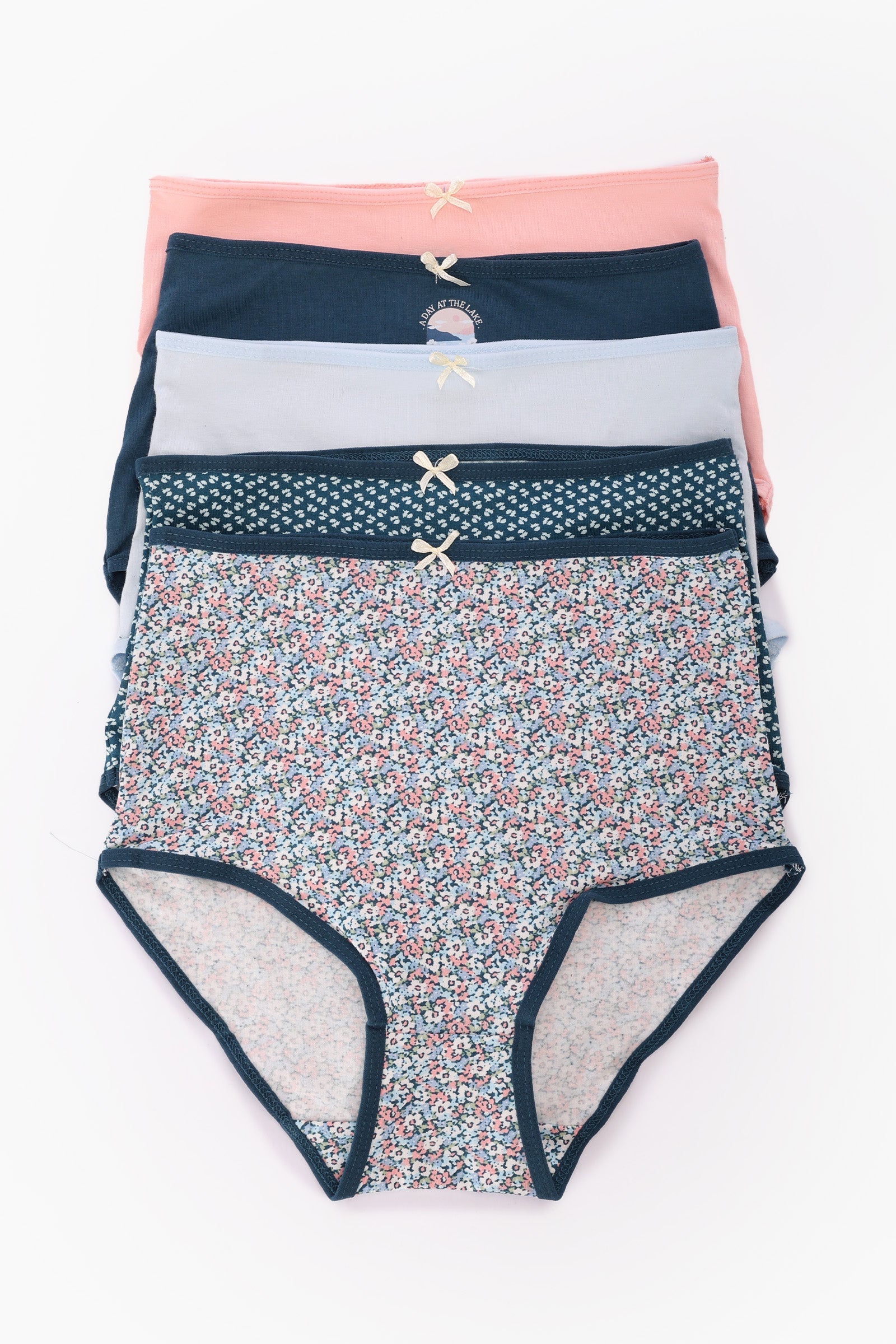 Pack of 5 Colored Full Brief Panties