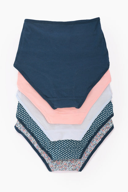 Pack of 5 Colored Full Brief Panties