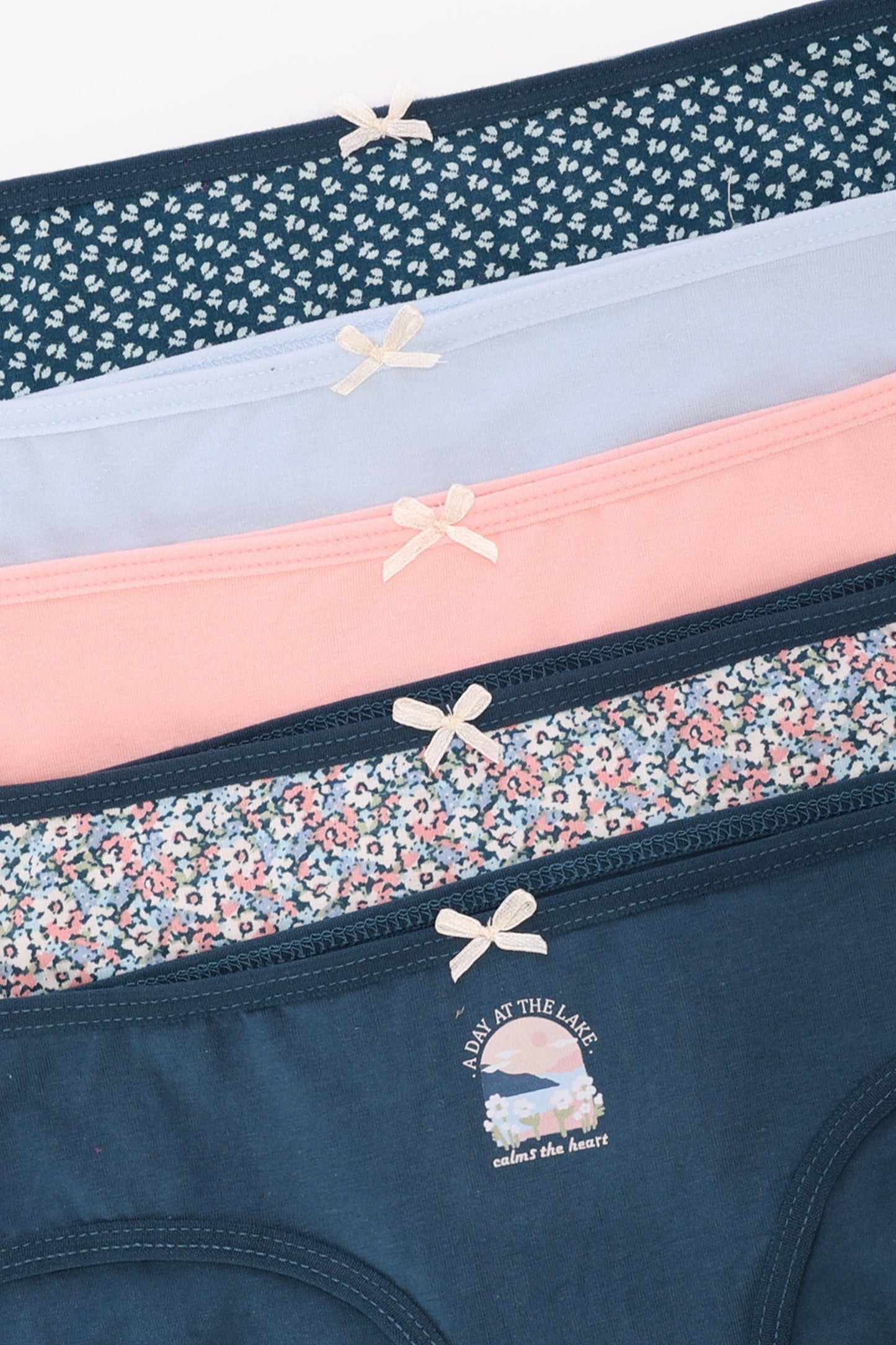 Pack of 5 Colored Bikini Panties