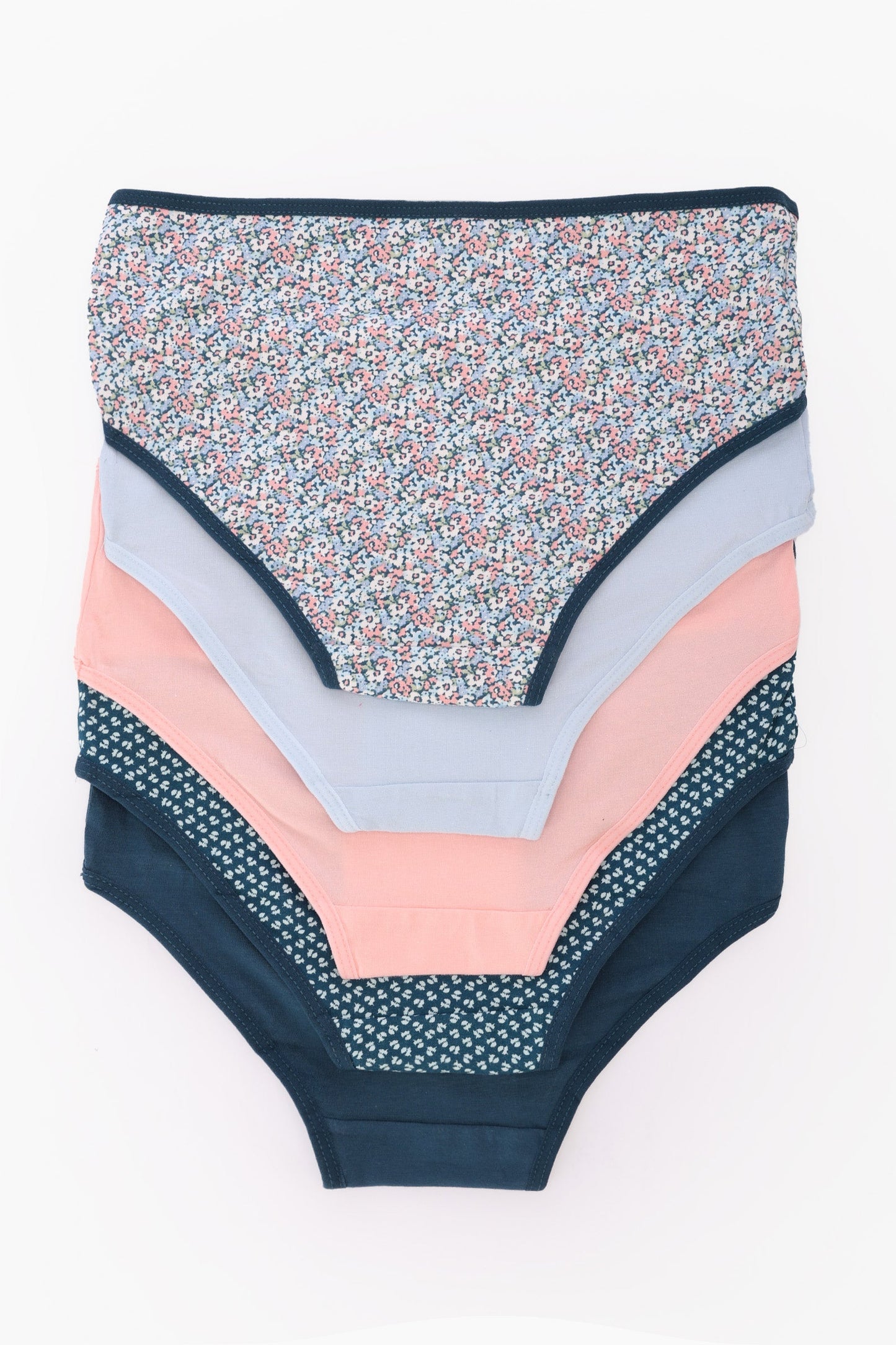 Pack of 5 Colored Brief Panties