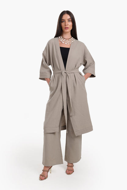 Timeless Midi-Length Kimono