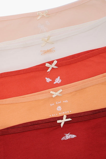 Pack of 5 Colored Full Brief Panties