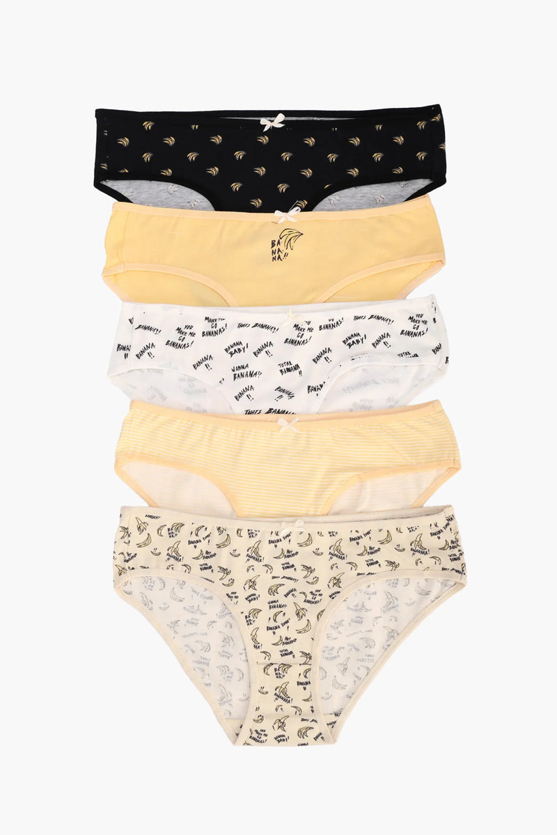 Cotton Printed Bikini Panties – Multicolor (Pack of 5)