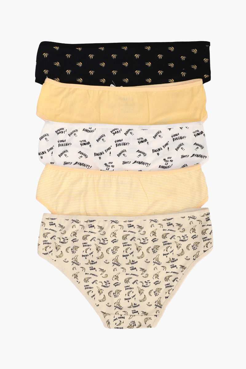 Cotton Printed Bikini Panties – Multicolor (Pack of 5)