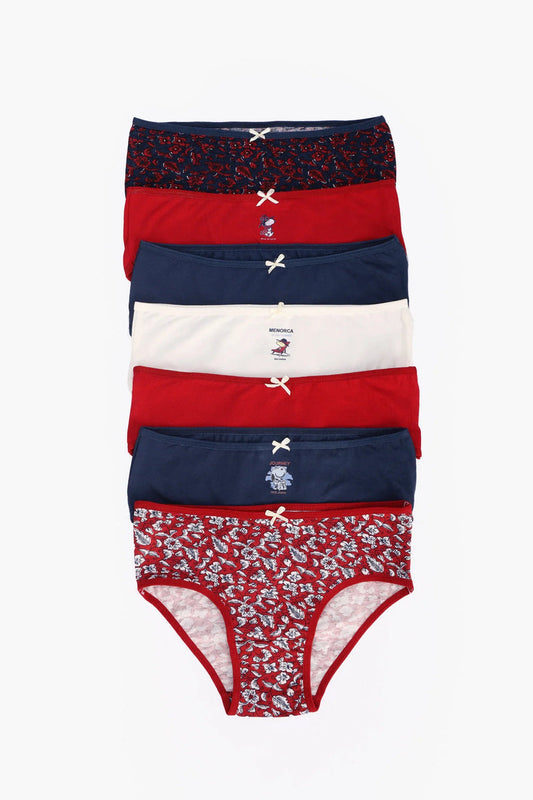 Cotton Colored Brief Panties – Multicolor (Pack of 7)