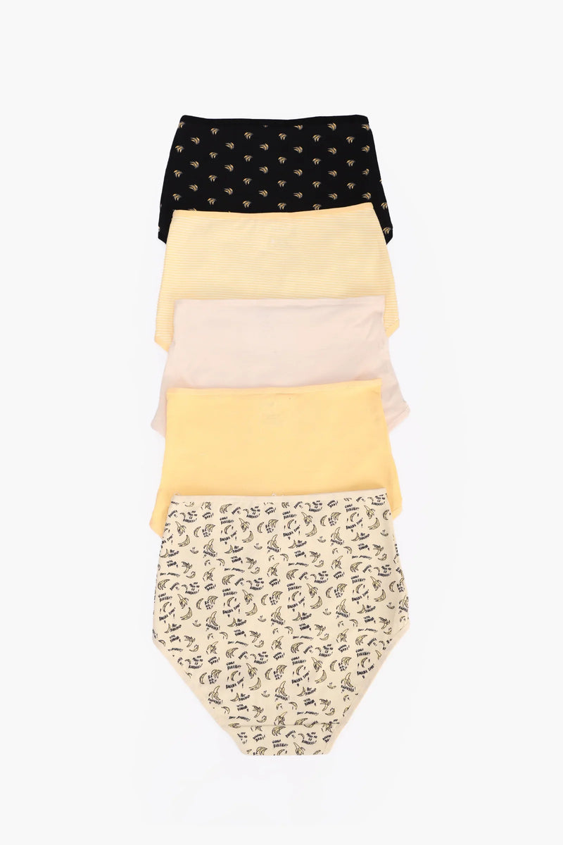 Cotton Colored Full Brief Panties – Multicolor (Pack of 5)