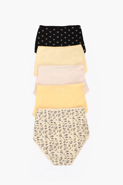Cotton Colored Full Brief Panties – Multicolor (Pack of 5)