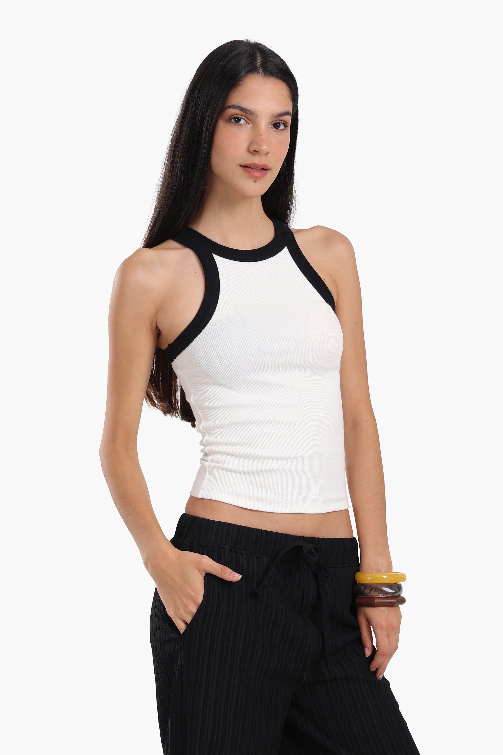 Soft Rib Racer Top