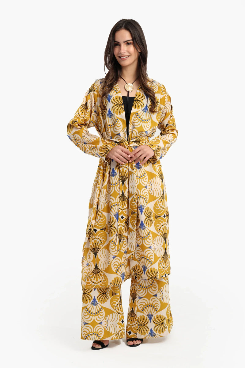 Cotton Printed Summer Kimono – Multicolor