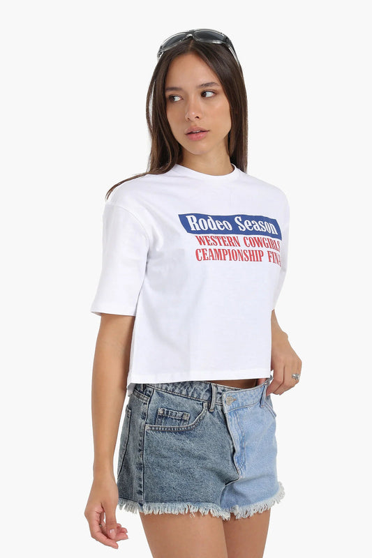 Cotton Printed T-Shirt – Off White