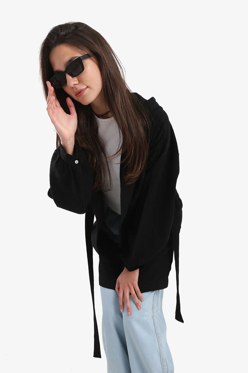 Cotton Solid Summer Hooded Cardigan – Pistache