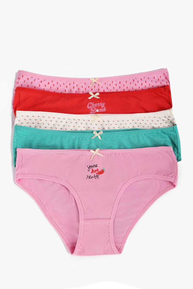 Cotton Colored Bikini Panties – Multicolor (Pack of 5)