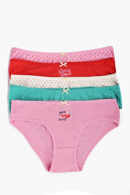 Cotton Colored Bikini Panties – Multicolor (Pack of 5)