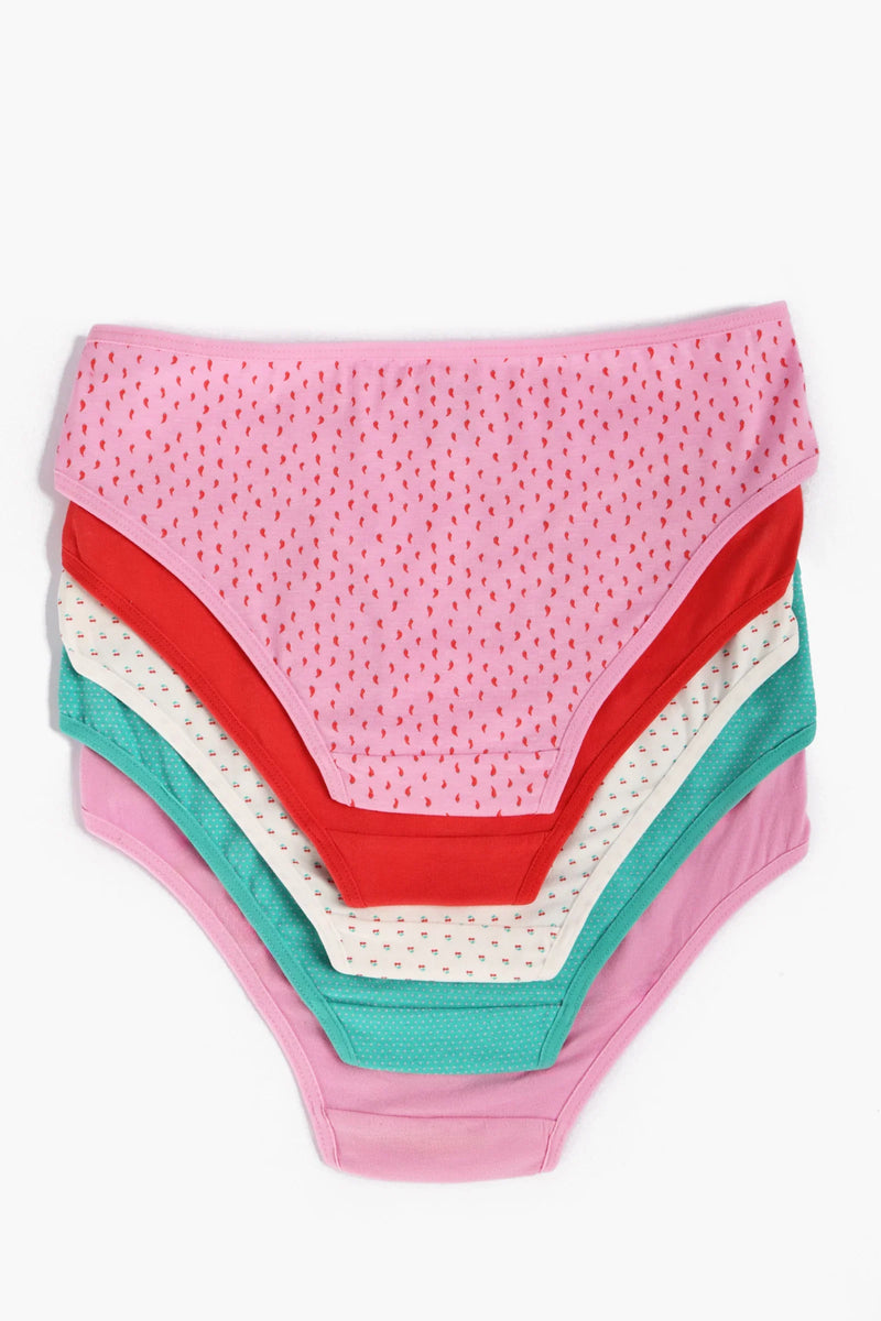 Cotton Colored Bikini Panties – Multicolor (Pack of 5)