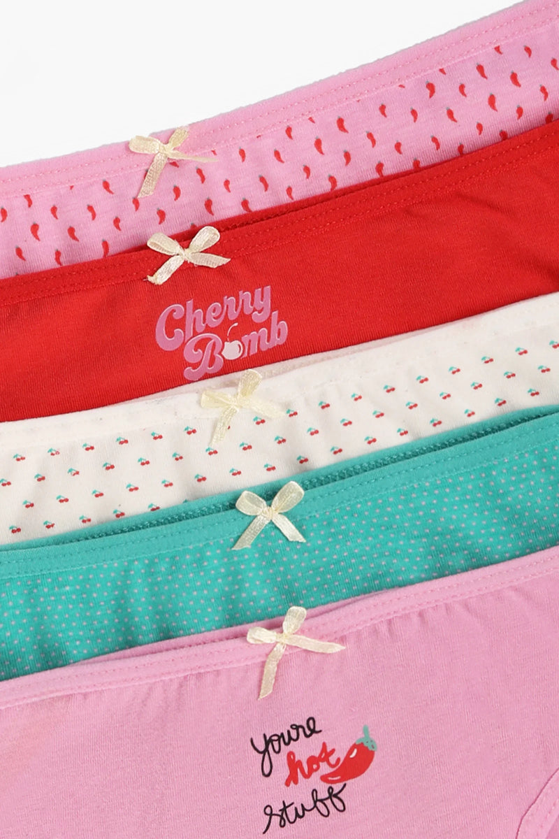 Cotton Colored Bikini Panties – Multicolor (Pack of 5)