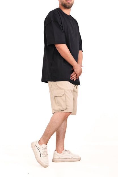 Cotton Gabardine Side Pocket Shorts