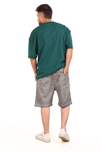 Cotton Washed Melton Shorts