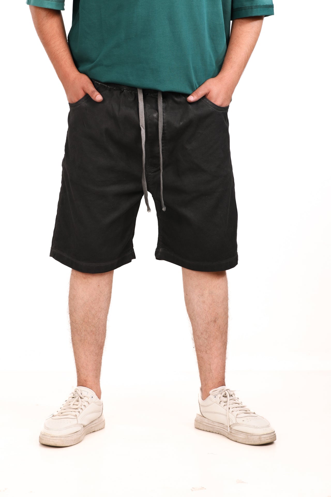 Cotton Washed Melton Shorts