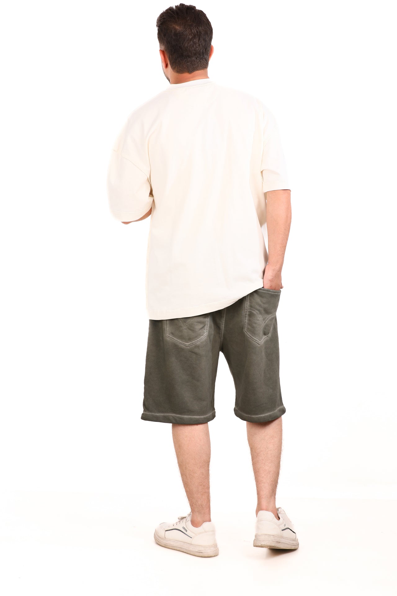 Cotton Washed Melton Shorts