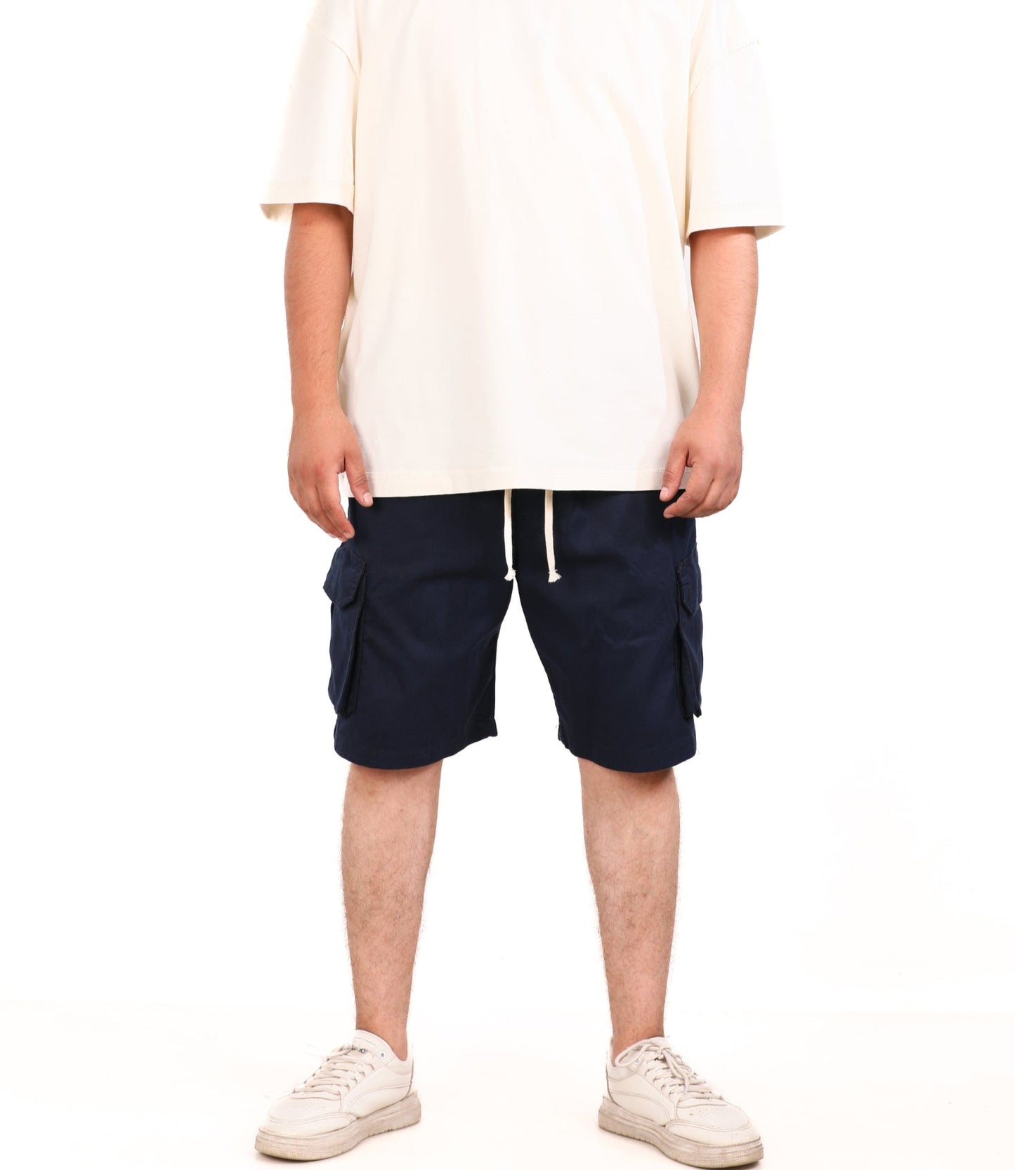 Cotton Gabardine Side Pocket Shorts