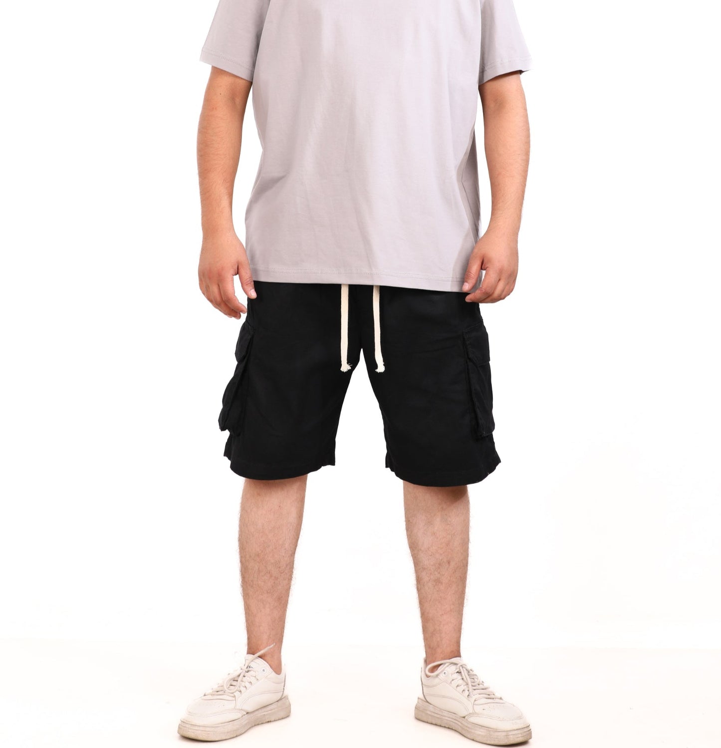 Cotton Gabardine Side Pocket Shorts