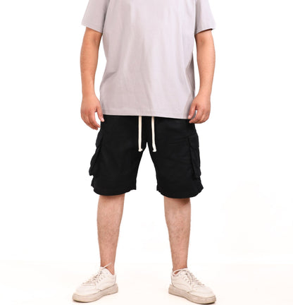 Cotton Gabardine Side Pocket Shorts