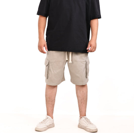 Cotton Gabardine Side Pocket Shorts