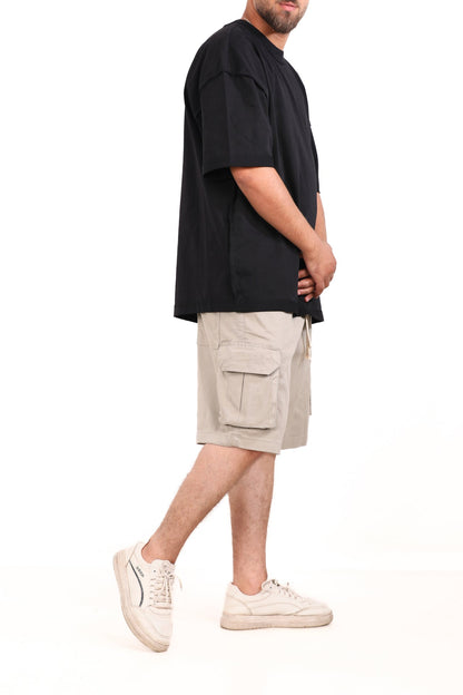 Cotton Gabardine Side Pocket Shorts