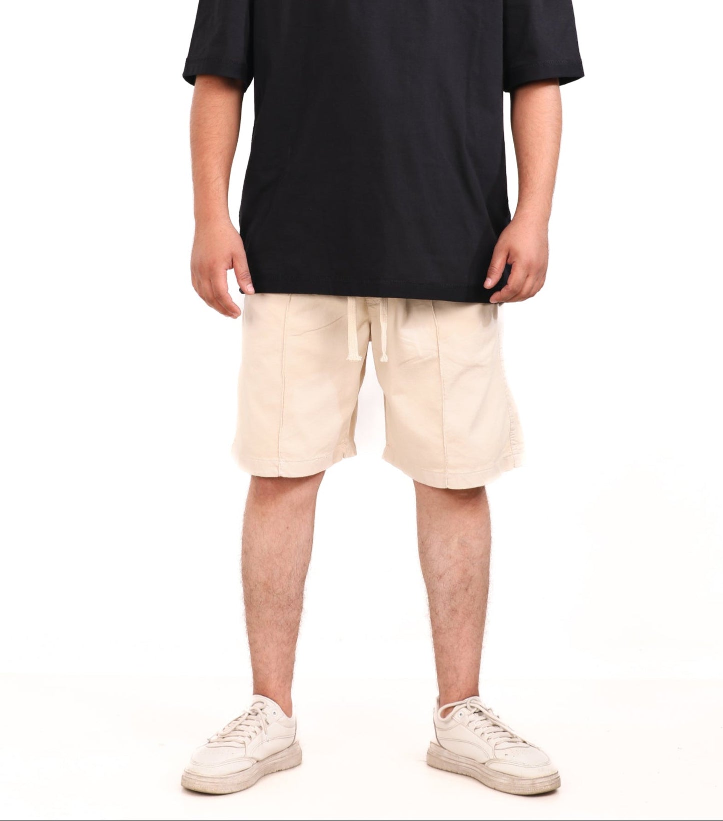 Cotton Stitched Panel Shorts