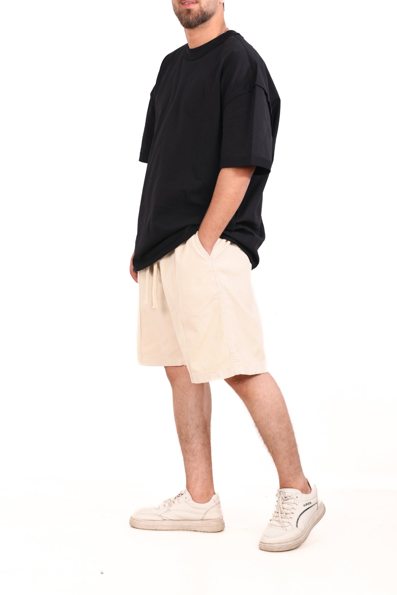 Cotton Stitched Panel Shorts