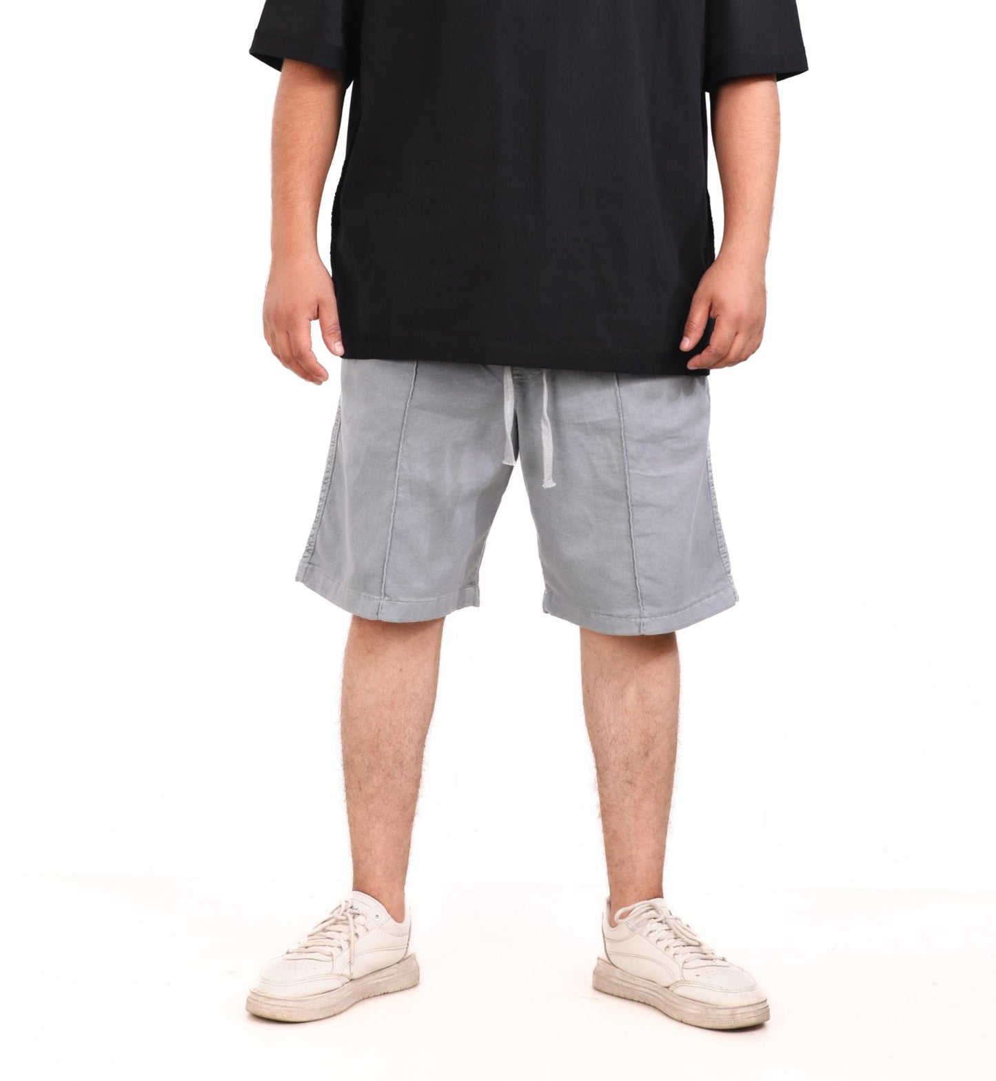 Cotton Stitched Panel Shorts